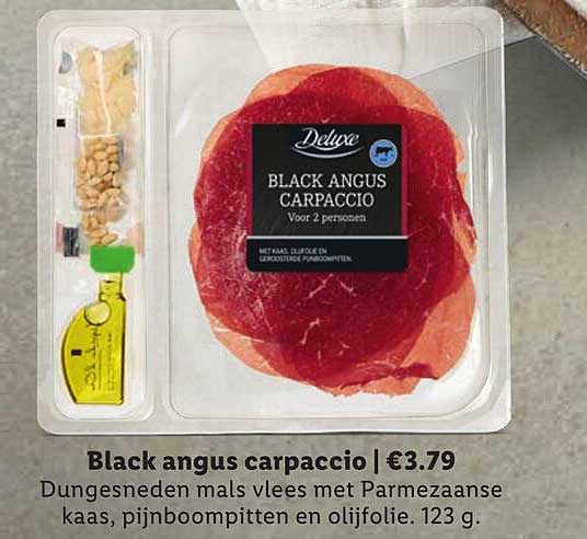 Black angus carpaccio