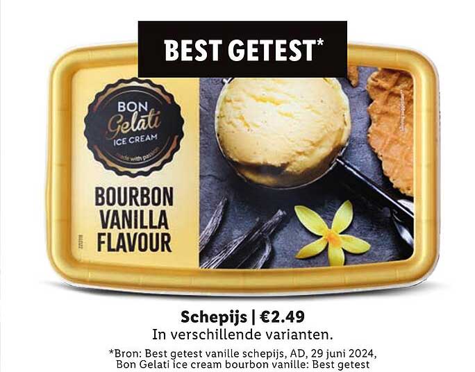 BON Gelati Bourbon Vanilla Flavour