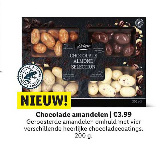 Chocolade amandelen