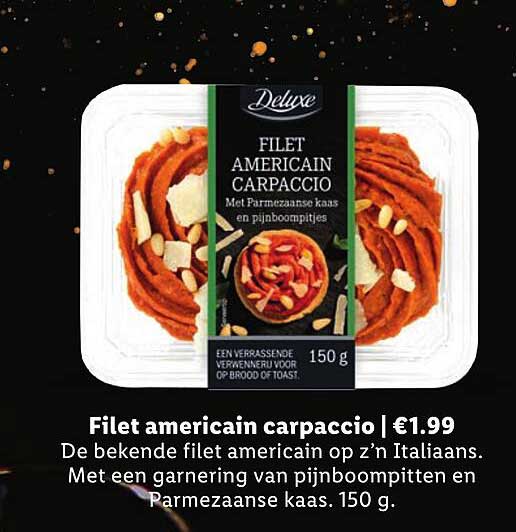 Filet americain carpaccio