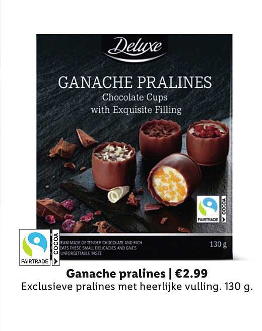 Ganache pralines