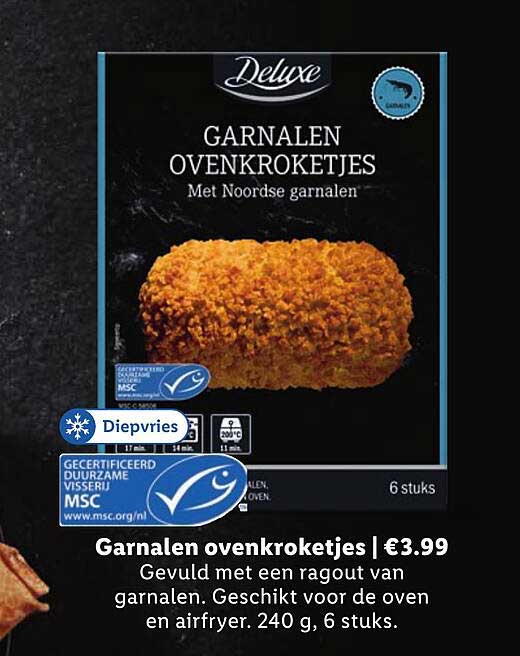 Garnalen ovenkroketjes