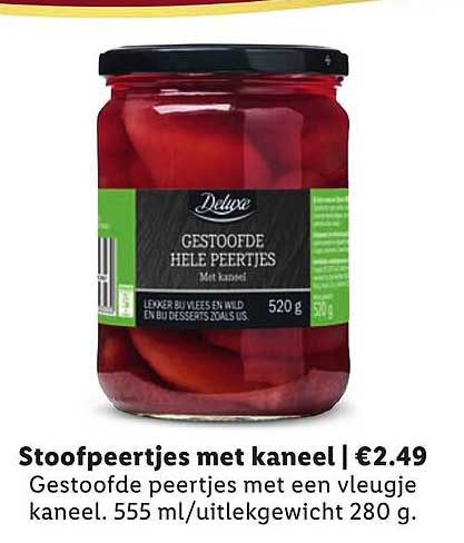 Gestoofde Hele Peertjes Met Kaneel