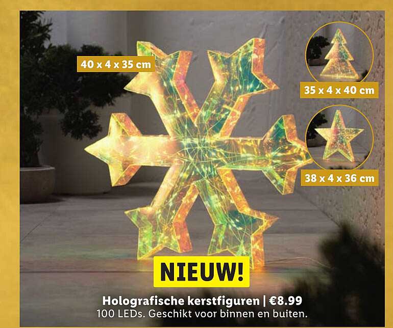 Holografische kerstfiguren