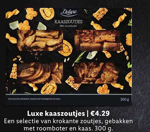 Luxe kaaszoutjes