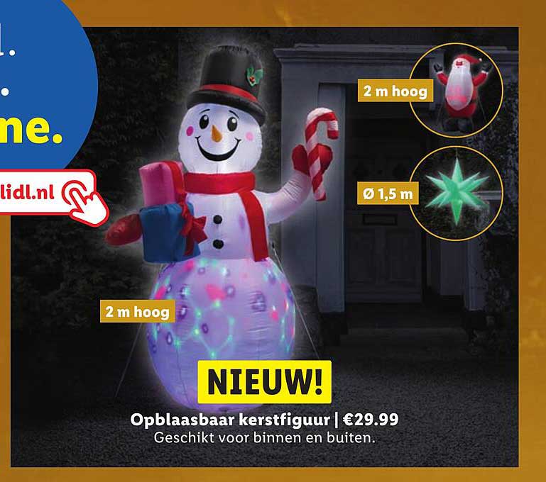 Opblaasbaar kerstfiguur