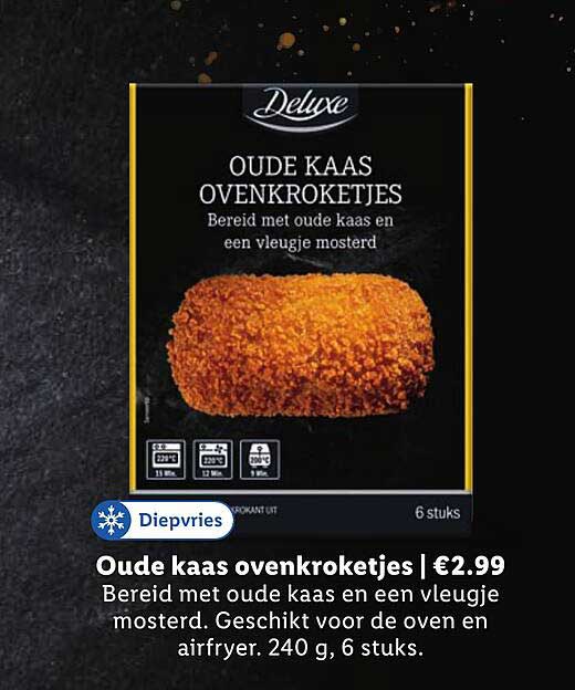 Oude kaas ovenkroketjes