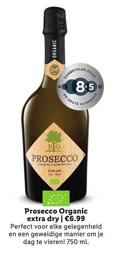 Prosecco Organic extra dry