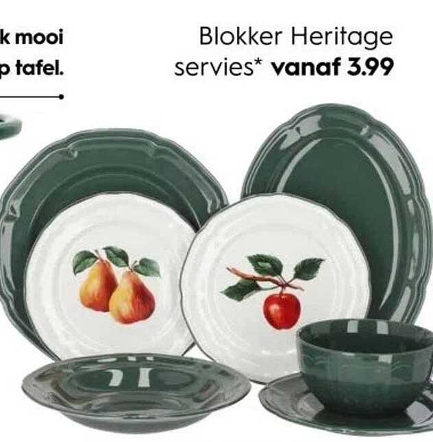 Blokker Heritage servies*