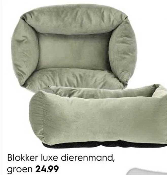 Blokker luxe dierenmand, groen