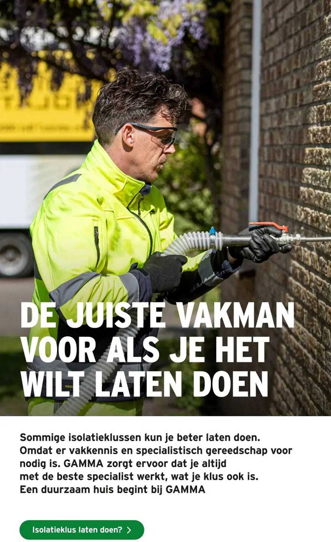 DE JUISTE VAKMAN VOOR ALS JE HET WILT LATEN DOEN