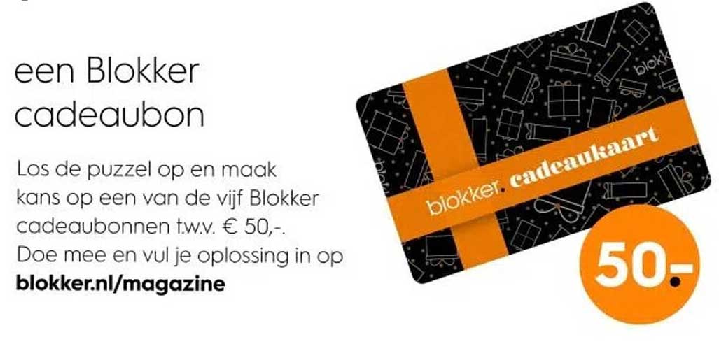 een Blokker cadeaubon