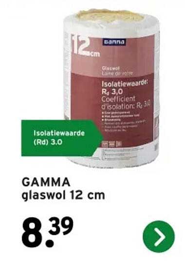 GAMMA glaswol 12 cm