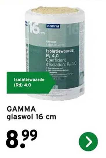 GAMMA glaswol 16 cm