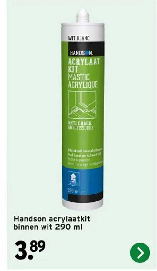 Handson acrylaatkit binnen wit 290 ml