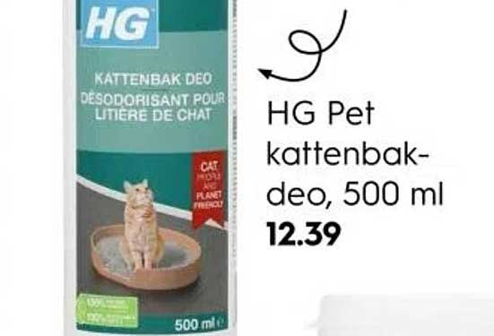 HG Pet kattenbak-deo