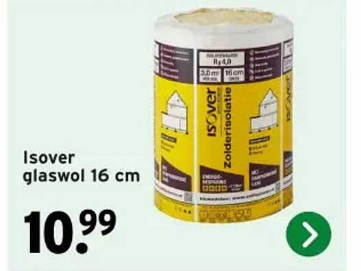 Isover glaswol 16 cm