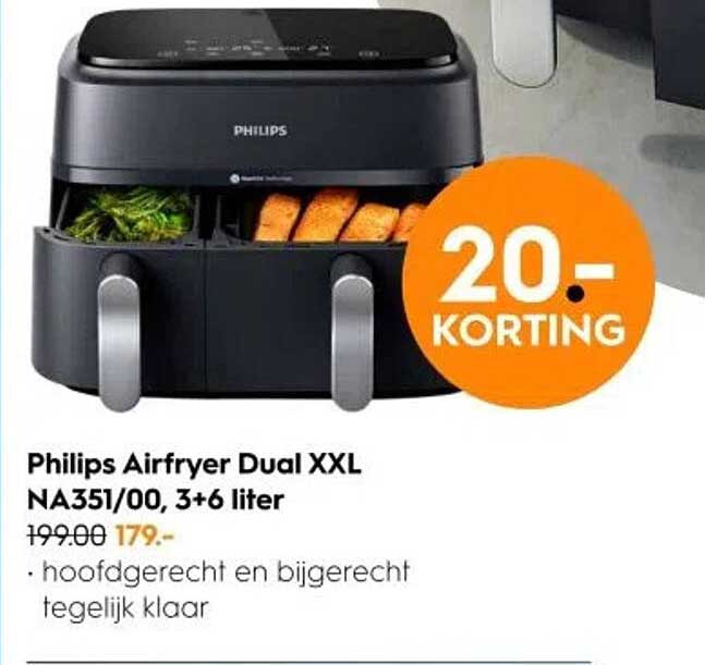 Philips Airfryer Dual XXL NA351/00