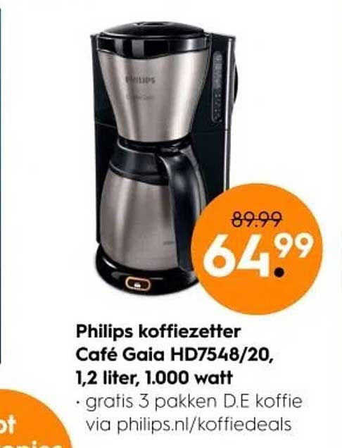 Philips koffiezetter Café Gaia HD7548/20