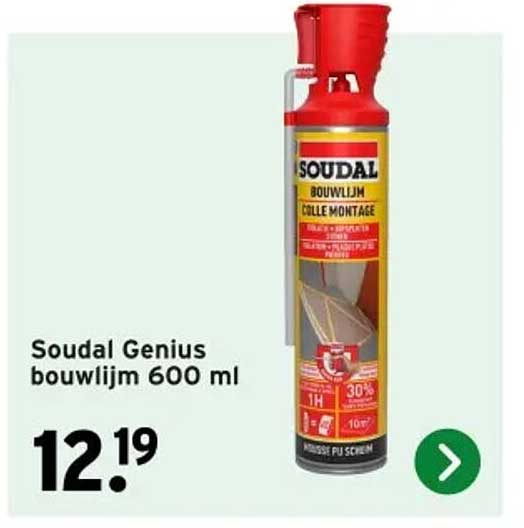 Soudal Genius bouwlijm