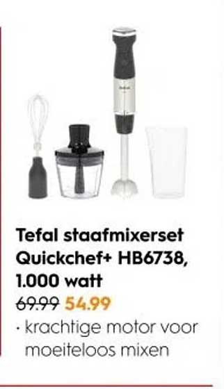 Tefal staafmixerset Quickchef+ HB6738