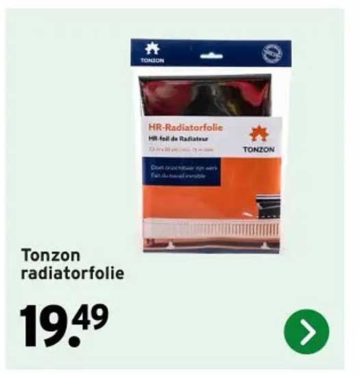 Tonzon radiatorfolie