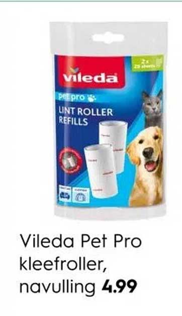 Vileda Pet Pro kleefroller, navulling