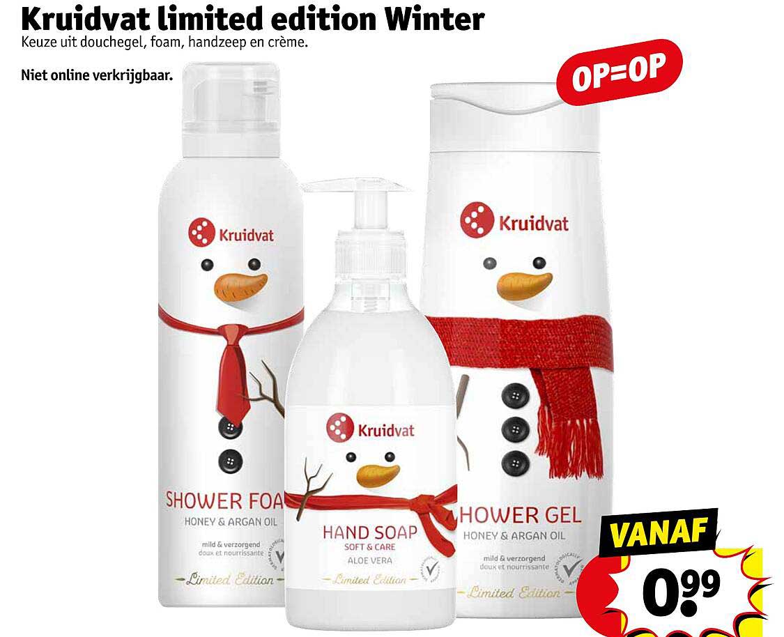 Kruidvat limited edition winter aanbieding bij kruidvat