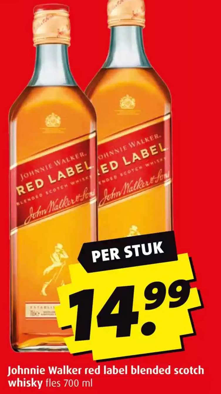 Johnnie Walker red label blended scotch whisky