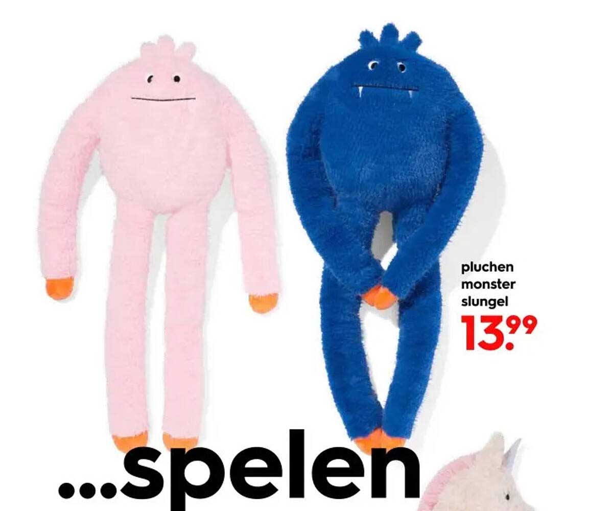 pluchen monster slungel