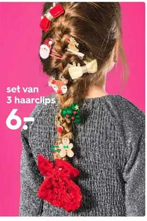 set van 3 haarclips