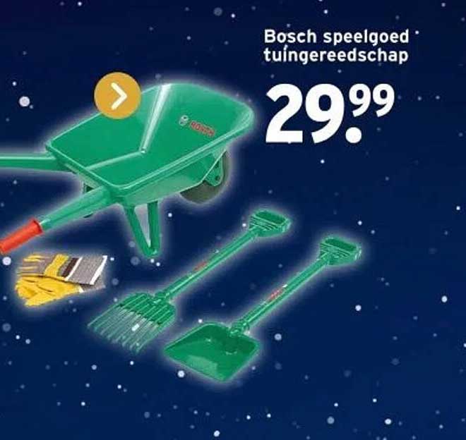 Bosch speelgoed tuingereedschap