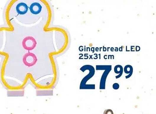 Gingerbread LED 25x31 cm