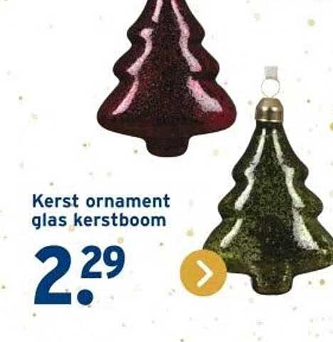 Kerst ornament glas kerstboom