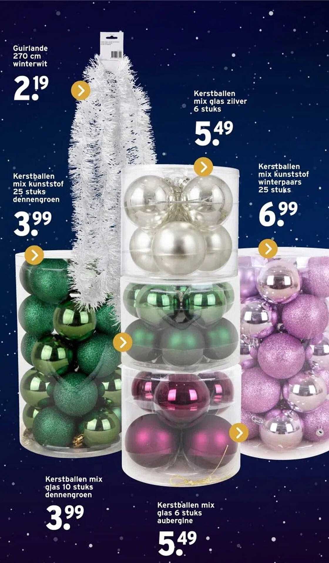 Kerstballen mix glas 6 stuks aubergine