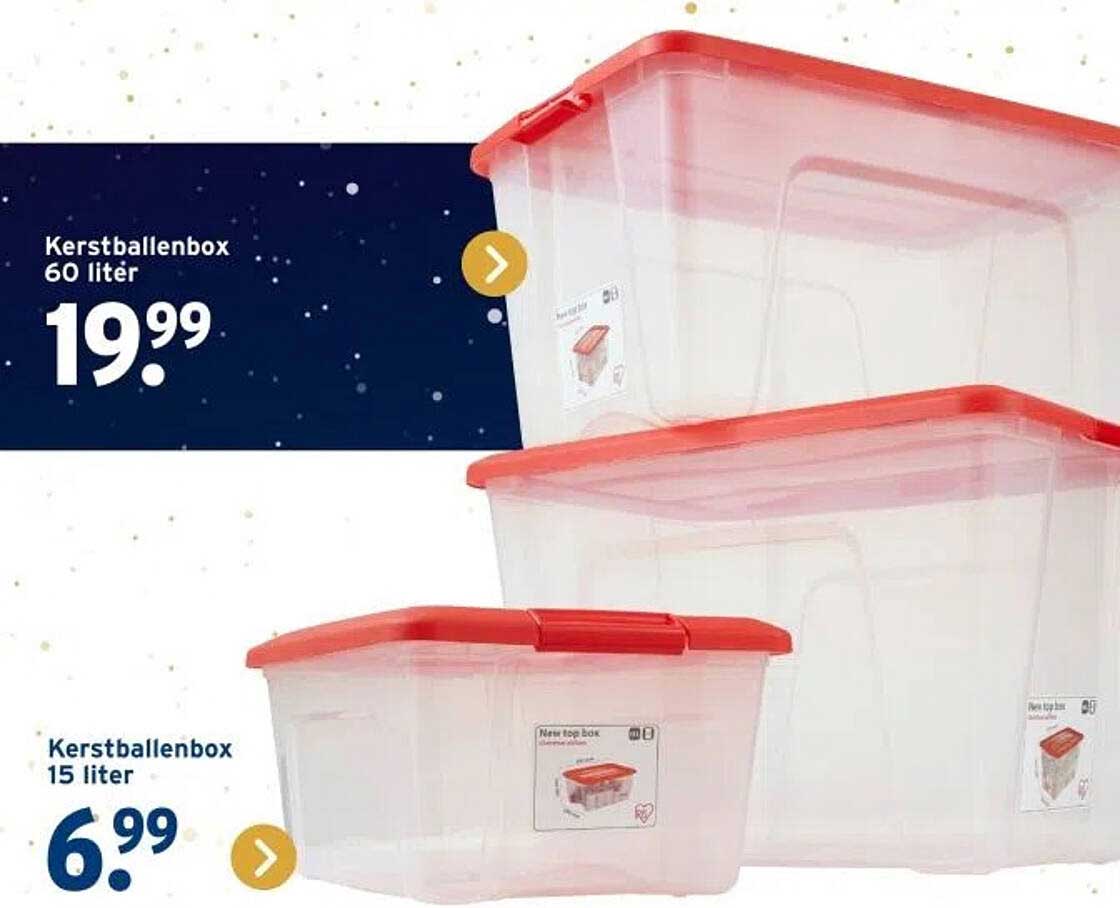 Kerstballenbox 60 liter