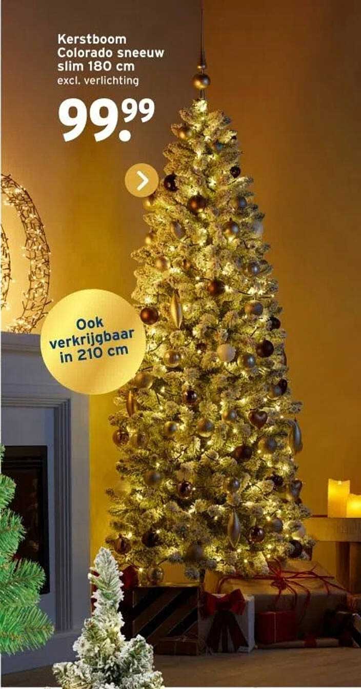 Kerstboom Colorado sneeuw slim 180 cm