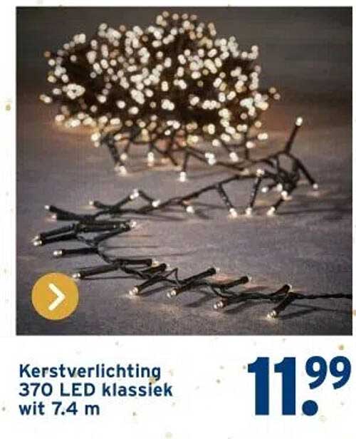 Kerstverlichting 370 LED klassiek wit 7.4 m