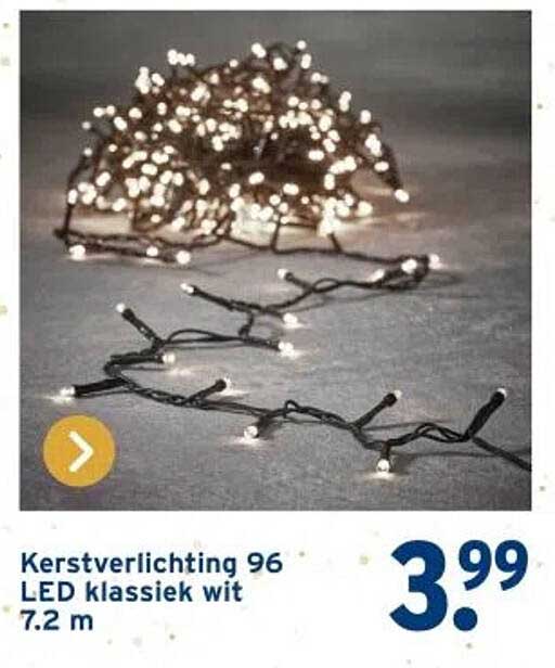 Kerstverlichting 96 LED klassiek wit