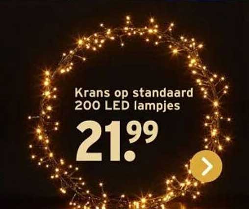 Krans op standaard 200 LED lampjes