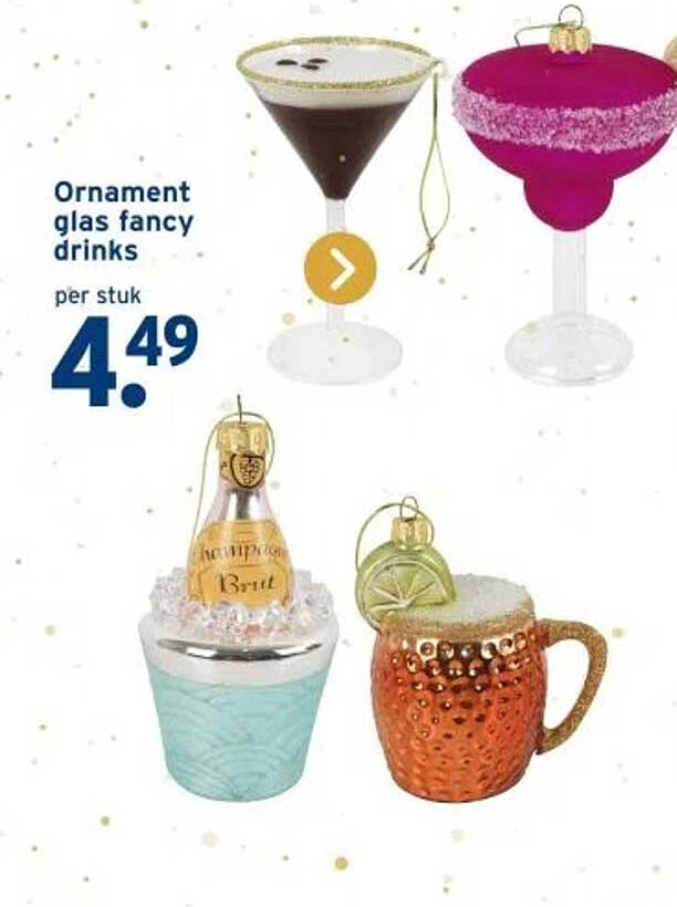 Ornament glas fancy drinks