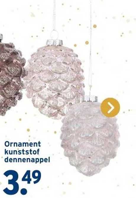 Ornament kunststof dennenappel