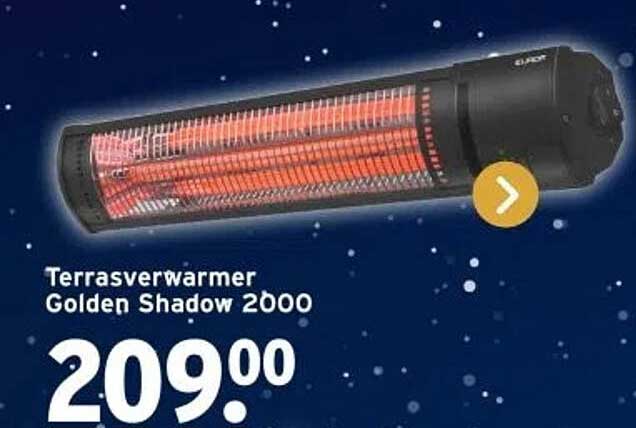 Terrasverwarmer Golden Shadow 2000