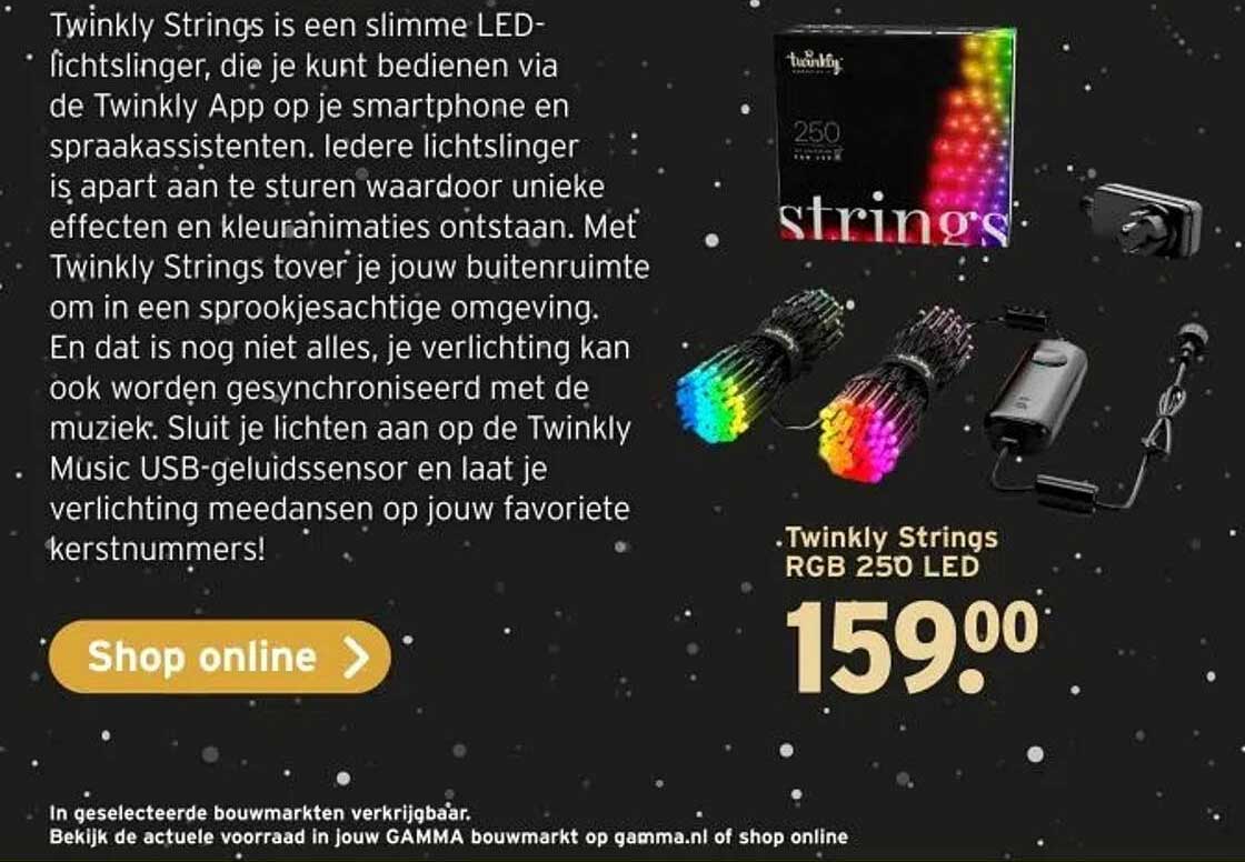 Twinkly Strings RGB 250 LED