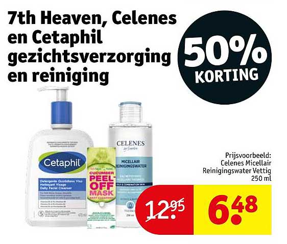 7th Heaven, Celenes en Cetaphil gezichtsverzorging en reiniging