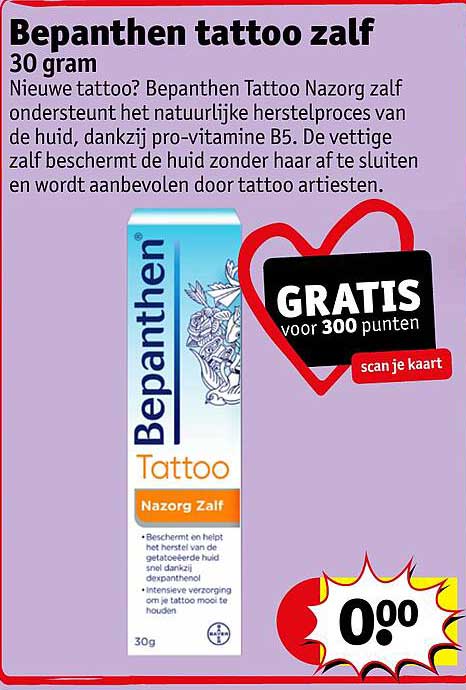 Bepanthen tattoo zalf