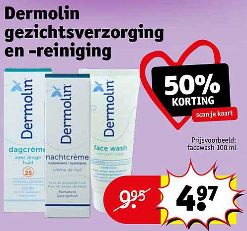 Dermolin gezichtsverzorging en -reiniging