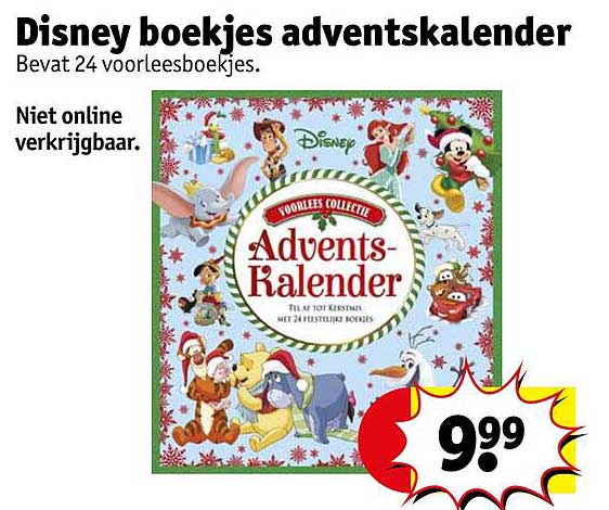 Disney boekjes adventskalender