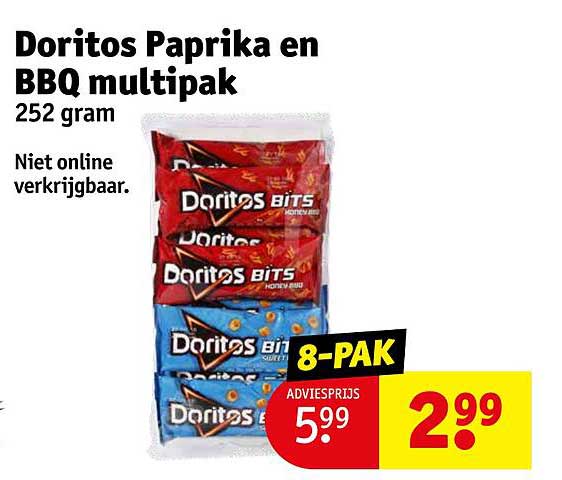 Doritos Paprika en BBQ multipak