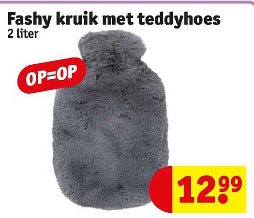 Fashy kruik met teddyhoes